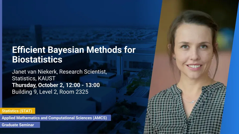 KAUST-CEMSE-AMCS-STAT-Graduate-Seminar-Janet-van-Niekerk-Efficient-Bayesian-methods-for-Biostatistics